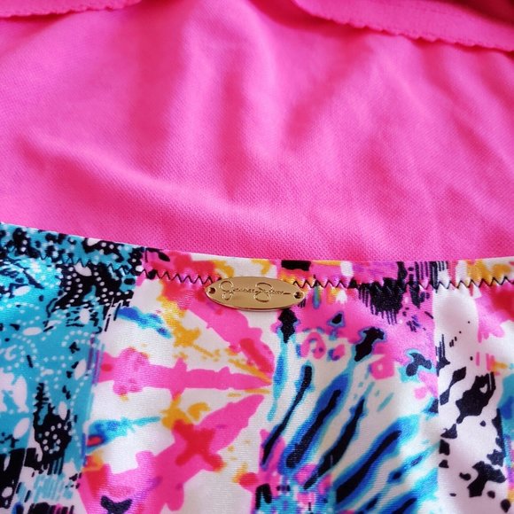 Jessica Simpson Women's Firework V-Wire Bandeau One-Piece Swimsuit Size Medium - Picture 12 of 16